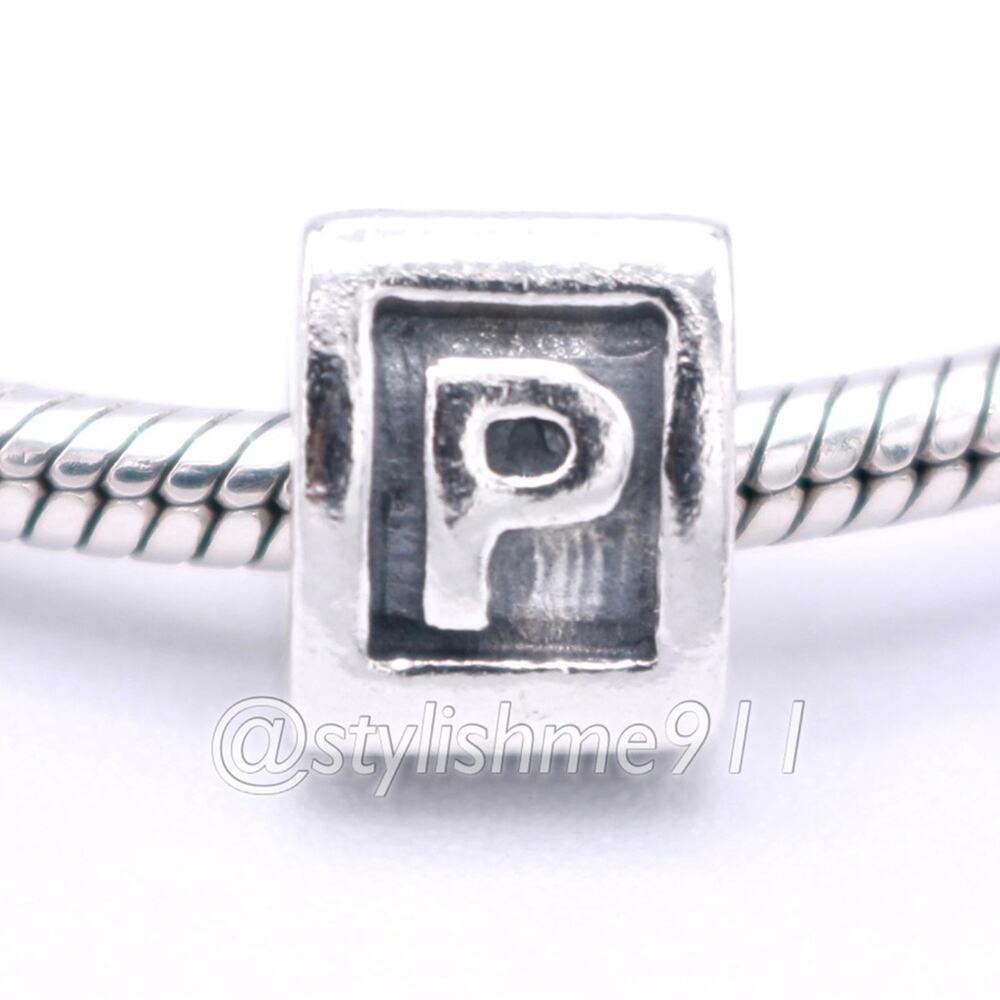 Authentic PANDORA Retired Alphabet Letter P